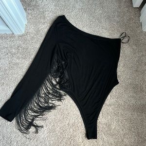 Fringe bodysuit